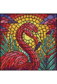 Diamentowa mozaika - Witra�. Flaming 30x30cm