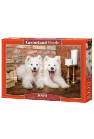 Puzzle 1000 el. Samoyed Puppies Say Hello Castorland