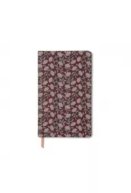 Designworks Ink Notatnik Journal 128K linia Burgundy Vintage Flora