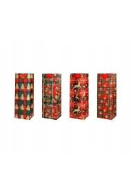 incood. Torba prezentowa na butelk� 12,5x34,5 brokat mix