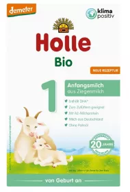 Holle Mleko pocztkowe kozie 1 dla niemowlt od urodzenia 400 g Bio