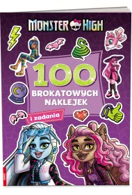 Mattel Monster High 100 Brokatowych naklejek