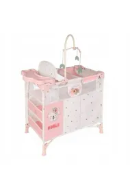 ��eczko dla lalek z krzese�kiem i szaf� 3w1 DeCuevas Toys