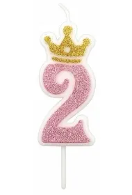 �wieczka 2 r�owa 6,8cm PARTY GO