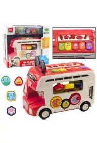 Autobus interaktywny ze �wiat�em i d�wi�kiem LeanToys