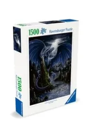 Puzzle 1500 el. Czarny smok Ravensburger
