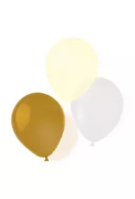 Amscan Balony lateksowe gold brush 25,4cm/10 8 szt.