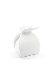 PartyDeco Pude�ka Skrzyd�a bia�y 8.5x14.5x8.5cm 10 szt.