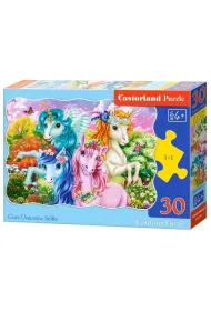 Puzzle 30 el. Cute Unicorns Selfie Castorland