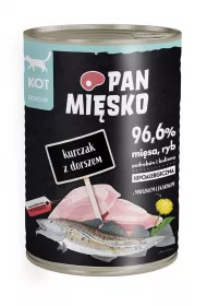 Pan Misko Karma mokra dla kota Kurczak z dorszem 400 g