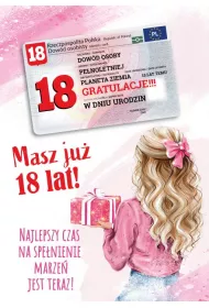 Armin Style KARNET URODZINY 18 B6 Z KOP AS GIFT M-175 FOL