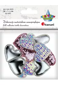 Titanum Dekoracje samoprzylepne serca 32x29mm