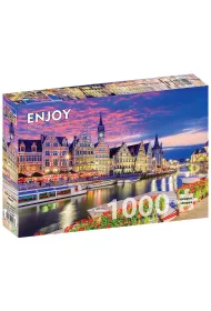 Puzzle 1000 el. Gandawa, Belgia Enjoy