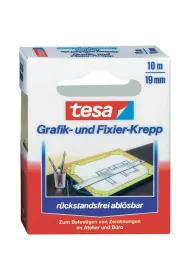Tesa Ta�ma do mocowania grafik i rysunk�w technicznych Kreppa Grafik 19mm x 10m