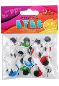 Fresh Oczy samoprzylepne 20mm kolorowe 20 szt