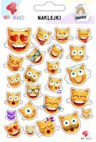 All4Kids Naklejki dla dzieci Kotki emotki