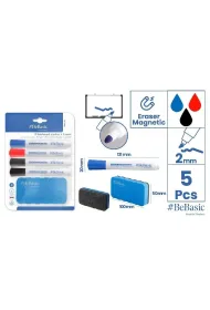 BeBasic Marker do tablic 4 szt z g�bk�