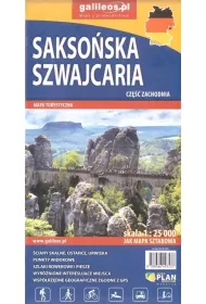 Mapa tur. - Saksoska Szwajcaria cz. zach