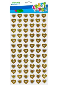 Craft with Fun Ozdoba naklejki serce samoprzylepne 84 szt.