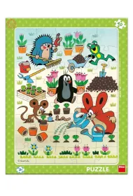 Puzzle ramkowe 40 el. Krecik w ogr�dku Dino Toys