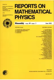 Reports on Mathematical Physics 89/3 2022