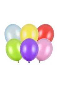PartyDeco Balony Strong Metallic mix 30cm 50 szt