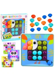 Kreatywne puzzle geometryczne 53el. LeanToys