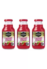 Sady Wincenta Sok 100% jabkowo-winiowy naturalnie mtny toczony NFC Zestaw 3 x 330 ml