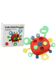 Sensoryczny interaktywny gryzak Krab LeanToys