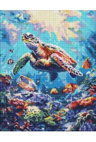 Ideyka Diamentowa mozaika - Morski spok�j 40x50cm