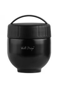 Vialli Design Termos z pojemnikiem i yk Fuori czarny 30299 680 ml