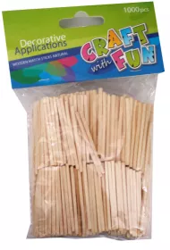 Craft with Fun Drewniane patyczki naturalne 1000 szt.