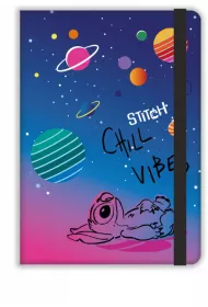 Notes A5 Disney Black Stitch 3 z gumk� linia 80 kartek