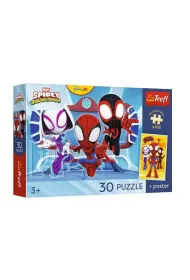 Puzzle 30 element�w Premium Spidey w akcji TREFL 18343 TR