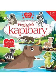 Naklejki iskierki z brokatem. Przyjaciele kapibary