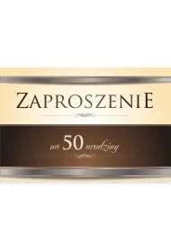 Trend Zaproszenie Urodziny 50 ZT08 10 szt.