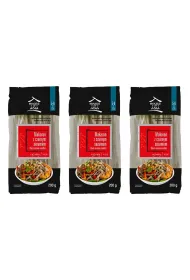 House of Asia Makaron ry�owy z czarnym sezamem 5 mm Zestaw 3 x 200 g