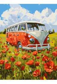Ideyka Malowanie po numerach - Podr� w czerwone 30x40cm