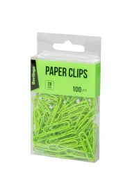 Berlingo Spinacze do papieru  zielone 100 szt.