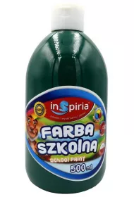 InSpiria Farba szkolna ciemnozielona 500 ml
