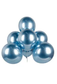 Balony chrom niebieskie 30cm. op.50 szt.