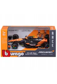 Mclaren F1 MCL38 Miami GP 2024 #4 Lando Norris Bburago