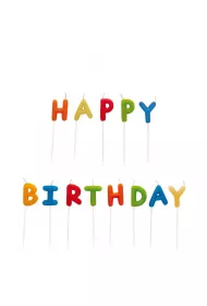 Amscan wieczki happy birthday wielokolorowe 13 szt.