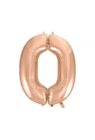 Godan Balon foliowy B&C "Cyfra 0" r�owo-z�ota HS-C45RZ0 92cm