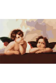 Ideyka Malowanie po numerach - Urocze ma�e anio�ki 40x50cm