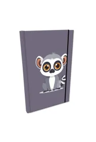 EV-Corp Notes A5 w kratk� z gumk� Soft Touch Lemur