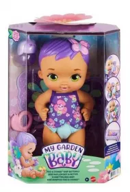 My Garden Baby Bobasek - Motylek Karmienie i przewijanie Lalka fioletowa GYP11 Mattel