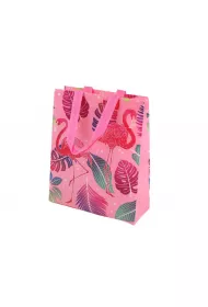 LeanToys Torba prezentowa Flamingi r�owa 30.5 x 24.5 x 10.0 cm