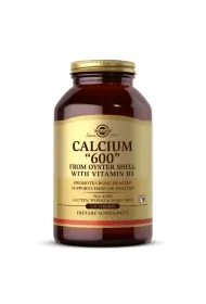 Solgar Calcium „600” from Oyster Shell with Vitamin D3 - Wap z muszli ostryg Suplement diety 240 tab.