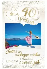 AbCard Kartka okoliczno�ciowa Urodziny 40 PS15